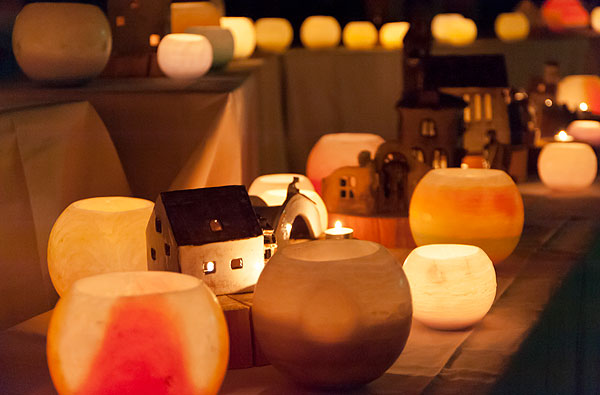 浜の湯「冬のキャンドルナイト」開催