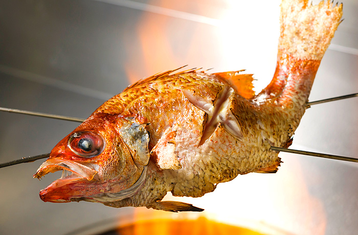 のど黒の塩焼き