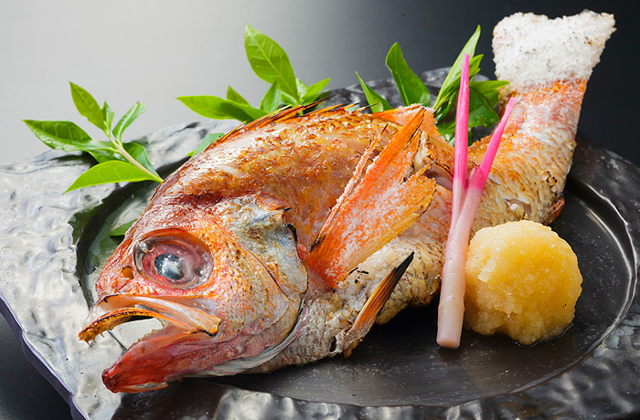 のど黒の塩焼き