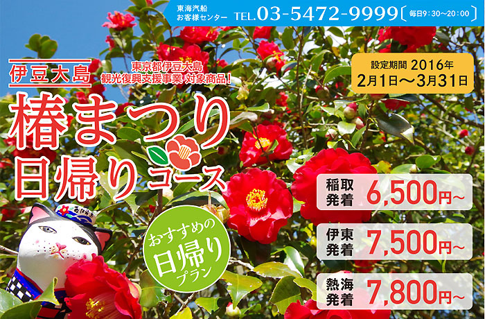 伊豆大島「椿まつり」のご案内