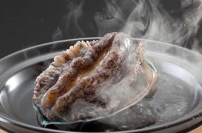 鮑酒蒸し
