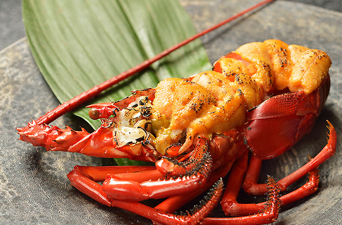 伊勢海老雲丹焼き