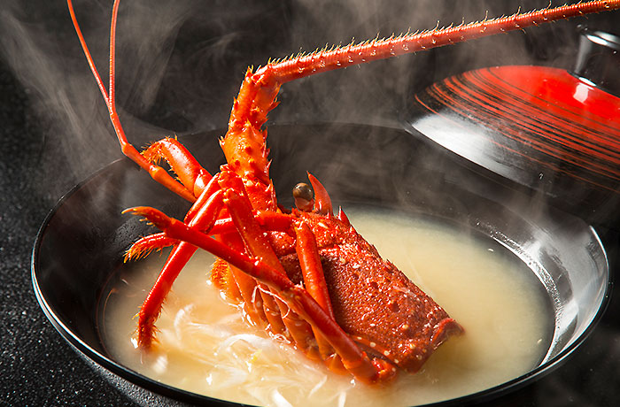 伊勢海老の味噌汁（朝食）