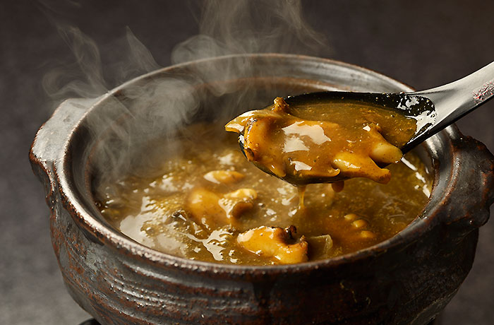 鮑の肝あんかけ