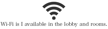 Wi-Fi is I available in the lobby and rooms.