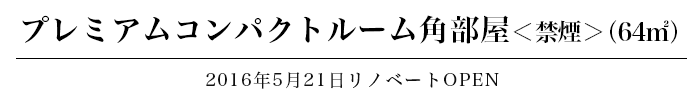 プレミアムコンパクトルーム角部屋（禁煙）